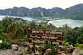 View from Viewpoint, Ko Phi Phi, Andaman Sea, Thailand, Asia