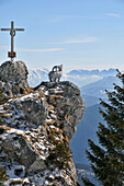am Idealhang im Skigebiet Brauneck bei Lenggries, Winter in Bayern, Deutschland