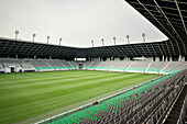 Stozice stadium with soccer court, capital Ljubljana, Slovenia