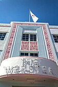 Art Deco hotel The Webster, Collins Avenue, Art Deco District, South Beach, Miami, Florida, USA