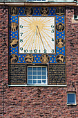 Sun dial of the Wedding Tower in Artists' Colony, Darmstadt, Germany