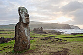 Moai by Ahu Tongariki, Rapa Nui (Easter Island), Chile