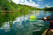 Hawaii, Kauai, Wailua, Wailua River Kayak adventure. EDITORIAL USE ONLY.
