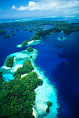 Micronesia, Palau, Rock Islands, aerial