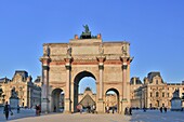 France , Paris City, Carrousel Arch du Triumph amd Louvre Museum