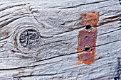 Close up of a wooden beam, Livigno, Lombardy, Italy