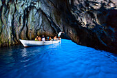 Blue Grotto at Cape Palinuro, Cilento, Campania, Southern Italy, Europe