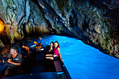 Blue Grotto at Cape Palinuro, Cilento, Campania, Southern Italy, Europe