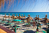 Strand Miguardo bei Marina di Camerota, Cilento, Kampanien, Süditalien, Europa