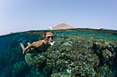 Skin Diving in Red Sea, Zabargad, Red Sea, Egypt