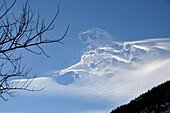Shreds of clouds over Courmayeur, Aosta Valley, Italy