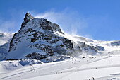 am Theodulgletscher, Skigebiet Zermatt mit kleinem Matterhorn, Wallis, Schweiz