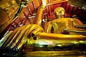 Ayutthaya Buddha statue at Wat Choeng Phanan, Thailand.
