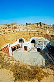 Sidi Driss Hotel, Matmata, Berber troglodyte settlement  Tunisia.