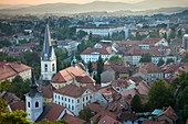 Slovenia  Ljubljana  The Old Town and St  Jacob Church.