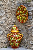 A shop selling ceramics in the village of Ravello, Italy