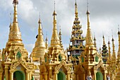 The Shwedagon Pagoda officially titled Shwedagon Zedi Daw also known as the Great Dagon Pagoda and the Golden Pagoda, is a 99 metres  325 ft  gilded pagoda and stupa  It is the most sacred Buddhist pagoda for the Burmese with relics of the past four Buddh