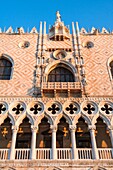 Close up of the Doge´s Palace Palazzo Ducale, Venice, Italy, Europe