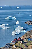 Greenland, Baffin Bay, Nuussuaq village