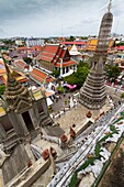 Prang  Wat Arun Rajwararam or Temple of the Dawn  Bangkok, Thailand