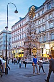Pest Column,Graben street, Vienna, Austria, Europe