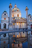 St  Charles Church or Karlskirche,Vienna, Austria, Europe