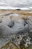 Namafjall hot springs area. Mivatn, Iceland