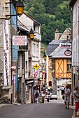 Small town Arreau in Hautes-Pyrénées region of France