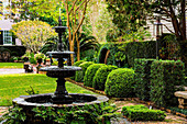 Traditional historic Charleston garden