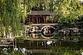 Traditional Chinese pavilion in Zhongshan Park in Beijing, China