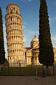 Duomo, cathedral, campanile, bell tower, Torre pendente, leaning tower, Piazza dei Miracoli, square of miracles, Piazza del Duomo, Cathedral Square, UNESCO World Heritage Site, Pisa, Tuscany, Italy, Europe