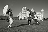 Dom mit Torre pendente, Schiefer Turm, Piazza dei Miracoli, Piazza del Duomo, UNESCO Weltkulturerbe, Pisa, Toskana, Italien, Europa