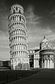 Schiefer Turm mit Dom, Duomo, Torre pendente, Piazza dei Miracoli, Piazza del Duomo, UNESCO Weltkulturerbe, Pisa, Toskana, Italien, Europa