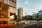 Moderne architecture at the Marco-Polo-Terrassen, HafenCity, Hamburg, Germany