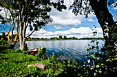 Kellersee at Gut Immenhof known from the movies the Immenhof, Malente, Schleswig-Holstein, Germany