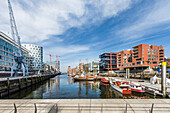 At the Magellan-Terrace in the Hafencity of Hamburg, Northern Germany, Germany