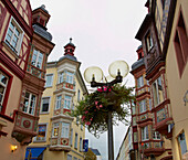 Four towers at Am Plan-Loehrstrasse-Altengraben-Marktstrasse, Koblenz, Mosel, Rhine, Rhineland-Palatinate, Germany, Europe