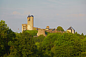 Blick auf Burg Greifenstein, Westerwald, Hessen, Deutschland, Europa