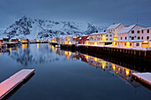 Henningsvaer, Ausvagoya, Lofoten, Nordland, Norway