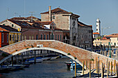 Canale di San Donato, Ponte San Donato, Murano, Venedig, Italien