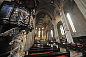 Innenansicht der Kathedrale, Kaptol, Unterstadt, Zagreb, Kroatien