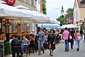 Bar in der Tkalcicev Strasse, Unterstadt, Zagreb, Kroatien