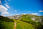 Wanderer im Hochschwabgebiet, Steiermark, Österreich
