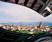 SPAIN, Frank Gehry, Elciego, La Rioja, Marques de Riscal, vineyard and residential structures