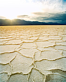 USA, California, badwater salt flats, Death Valley National Park