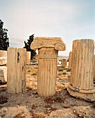 GREECE Athens, detail of a column at the Acropolis