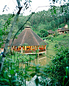 MADAGASCAR, Vakona Forest Lodge at dusk, Vakona
