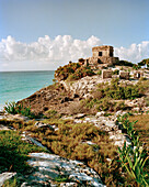 MEXICO, Maya Riviera, Tulum Ruins, the main temple