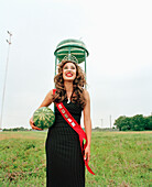 USA, Texas, the Thump Queen of the Watermelon Festival, Luling