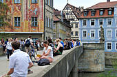 At the old town hall, Bamberg, upper Franconia, Bavaria, Germany